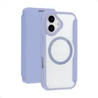 IMoshion Bookcase Transparente avec MagSafe pour Apple iPhone 17 - Lilas