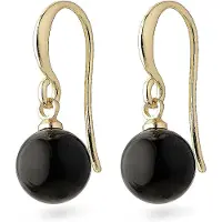 Pilgrim Boucles d'oreilles 'Goldie' or / noir