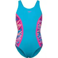 Speedo Hyperboom Splice Muscleback Swimsuit Bleu 10 Years Fille