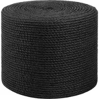 vidaXL Corde en Jute 8 Noir Jute 100% Tossa