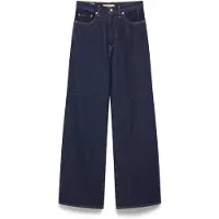 Levi's pour femme. A6081-0019 Jeans à jambe large Ribcage blue (27/32), Bleu, Casuel, Coton, Denim