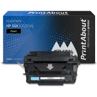 PrintAbout Toner compatible pour HP 55X (CE255X) - Noir - Grande capacité