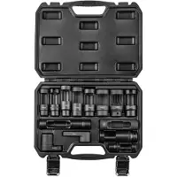 Neo Tools Douilles pour sonde lambda et injecteurs - set de 14 pièces.