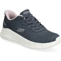 SKECHERS pour femme. 117324 BOBS Sport B Flex Chaussures navy (41), Tissu, Plat, Lacets, Casuel, Multisport, Marine