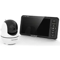 Twistshake Babyfon mit Kamera und Audio, 5,5 Zoll Full HD, Nachtsicht, Temperatursensor, Zweiwegekommunikation (Vidéo et audio, 300 m)