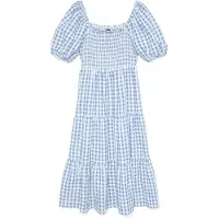 Vero moda Robe 'VMCCARRIE' azur / bleu clair / blanc