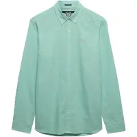 Superdry Homme Chemise en Coton-lin Coupe Décontractée Green Taille: M