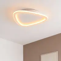 LumenXL Plafonnier dimmable à 3 étapes Rory, blanc avec accents dorés