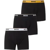 BOSS Lot de trois boxers longs en coton stretch