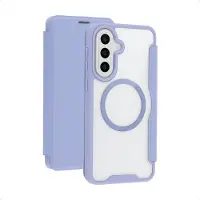 IMoshion Bookcase Transparente avec MagSafe pour Samsung Galaxy A57 (5G) - Lilas