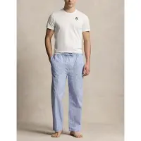 Ralph Lauren pour homme. 714931645009 Pyjama en coton avec l'ours Polo Bear blanc, bleu (L), Homewear, Manche courte