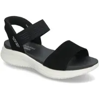SKECHERS pour femme. 119804 Slip-ins Ultra Flex 3.0 Summerville Noir Sandales (38), 3 à 5 cm, Aucun, Casuel