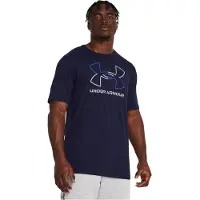 Under Armour T-Shirt fonctionnel 'Foundation' bleu / bleu marine / blanc