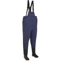 vidaXL Cuissard Avec Bottes Polyester Enduit De Pvc Dimensions 41 Bleu