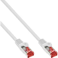 InLine 76415W Câble patch, S/FTP (PiMf), Cat.6, 250MHz, PVC, cuivre, blanc, 15m