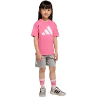 Adidas Essentials Tee Set Rose 6-7 Years Enfants