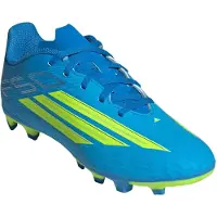 Adidas Chaussure de sport 'F50 Club' bleu / citron vert / gris argenté