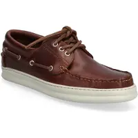 Camper pour homme. K101073-003 Mocassins en cuir Runner Four marron (44), Plat, Lacets, Casuel