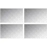 vidaXL Escalier Marche d'angle droit 4 pcs Argent 80 x 50 cm Aluminium