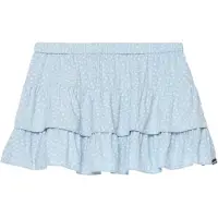 Superdry Femme Mini-jupe à Volants Imprimée Blue Taille: 36