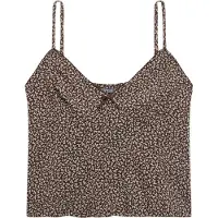 Superdry Femme Top à Bretelles Imprimé Brown Taille: 44