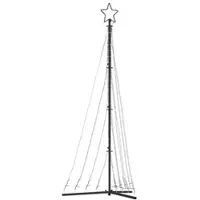 vidaXL Sapin de Noël à LED 447 LED blanc froid 249 cm