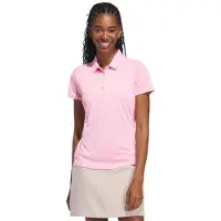 Adidas T-shirt fonctionnel 'Women's Solid Performance Short Sleeve Polo' rose