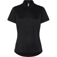 Adidas T-shirt fonctionnel 'Women's Solid Performance Short Sleeve Polo' noir
