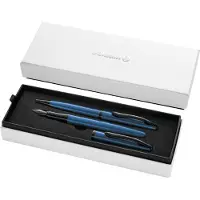 Pelikan Set Stylo Plume & Stylo Bille Jazz Noble Elegance, Aigue-marine (2x)