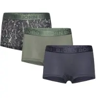Björn Borg Shorty - 3 Pack - Vert/Noir - - 11-12 ans (146-152) - Shorty