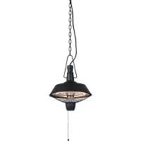 Sunred Chauffage suspendu Indus 2100 W Halogène Noir RSH16