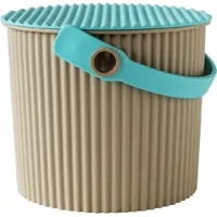 Hachiman Omnioutil Mini Seau Beige/Turquoise de 4 Litres : Pratique et Élégant