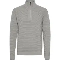 !Solid Pull-over 'Valencia' gris clair / noir