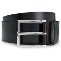 HUGO pour homme. 50541171 Ceinture Olpian noire (105 cm), Casuel, Cuir