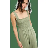 Roxy Just Passing By Sleeveless Jumpsuit Vert L Femme