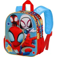 KARACTERMANIA Sac à dos 3D Petit - Marvel Spiderman Three - Bleu - Taille Unique