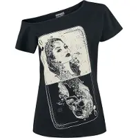 Heartless T-Shirt Manches courtes Gothic de - Haut Tarot - S - 4XL - pour Femme - noir - Taille 3XL