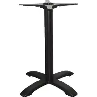 Bolero Pied de table avec base en croix en fonte, hauteur 72 cm
