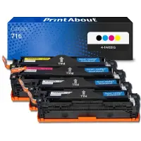 PrintAbout Toner compatible pour Canon 716 - 4 couleurs - Grande capacité - Multipack