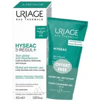 Uriage Promo Hyseac 3-Regul Anti-Blemish Global Care 40ml Avec Gel Nettoyant 50ml (Gel nettoyant, 40 ml)