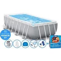 Intex 400 x 200 x 100 cm Set piscine Prism Frame PREMIUM – rectangulaire