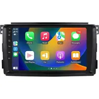 Happiq Autoradio avec Bluetooth et CarPlay pour Smart Fortwo 451 (2005-2010) – Compatible avec Apple et Android – Système stéréo avec système de navigation – 2 Go de RAM, 64 Go de mémoire