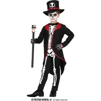 Guirca Elegant Skeleton Costume Rouge 5-6 Years