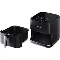 Sharp AF-GS552AE-B Friteuse à air chaud - 5.5L -1650 w, noir/argenté