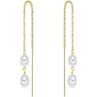 Valero Pearls Boucles d'oreilles or / blanc