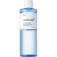 Medicube Zero Pore Toner I Tonique exfoliant et hydratant en bouteille bleue avec AHA, BHA, PHA, niacinamide et panth nol | Soin cor en pour la p