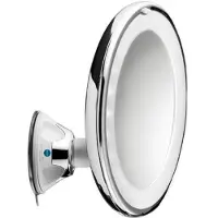 Macom 224 Miroir de courtoisie Chrome, Blanc
