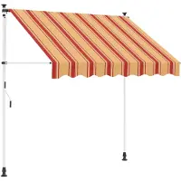 vidaXL Store à enroulement manuel Multicolore 350 x 115 x 300 cm
