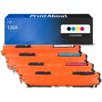 PrintAbout Toner compatible pour HP 126A (CE310A) - 4 couleurs - Multipack