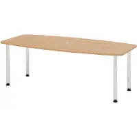 Hjh OFFICE PRO VKT22C/E Konferenzt.Chrom 220cm eiche